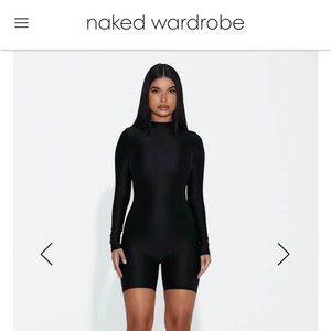 Naked Wardrobe Sleek Body Romper